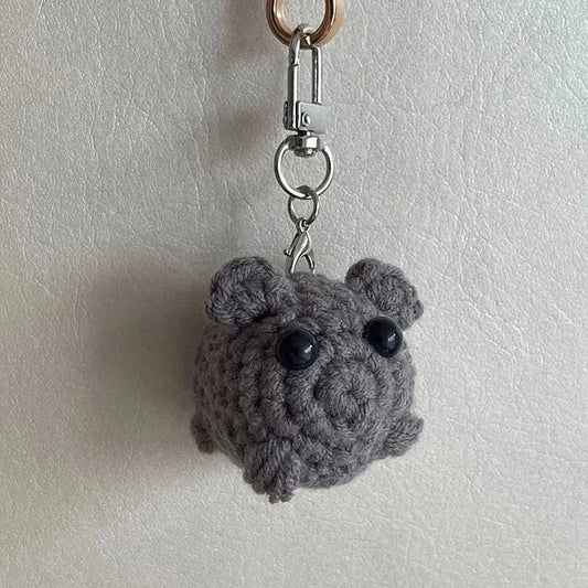 Sad Hamster Violin Song Plush Keychain